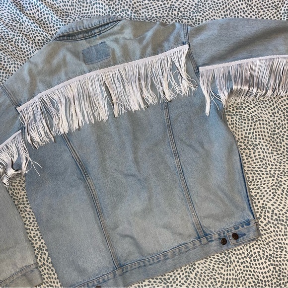 Custom embellished Levi’s Jean Jacket - Picture 3 of 4